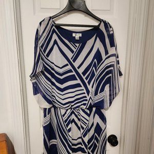 Dressbarn Blue/White Dress